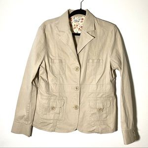 Roots jacket in beige size XL